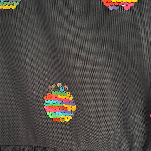 Cat & Jack Navy Dress with Colorful Sequins - Picture 4 of 4